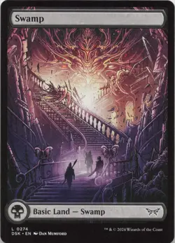 Swamp (0274) - Full Art L Duskmourn: House of Horror 274 LP MTG - Image 1