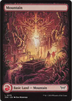 Mountain (0275) - Full Art L Duskmourn: House of Horror 275 LP MTG - Image 1