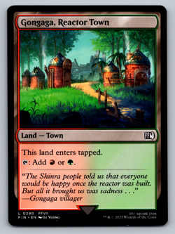 Gongaga, Reactor Town L 0280 - Final Fantasy MTG Magic The Gathering (Regular) - Image 1