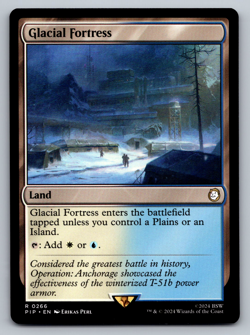 Glacial Fortress R 0266 - MTG Universes Beyond: Fallout (PIP) - Image 1