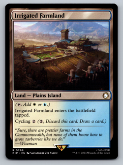 Irrigated Farmland R 0268 - MTG Universes Beyond: Fallout (PIP) - Image 1