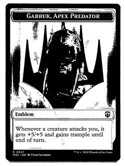 Garruk, Apex Predator E 0027 /Saproling T 0021 Double-Sided Modern Horizon 3 Reg - Image 1