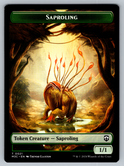 Garruk, Apex Predator E 0027 /Saproling T 0021 Double-Sided Modern Horizon 3 Reg - Image 2