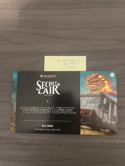 MTG Sol Ring, Secret Lair Promo x Twisted Metal, Sealed Foil - Image 1