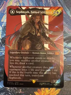 Sephiroth, Fabled SOLDIER (Borderless) (Surge Foil) Final Fantasy Foil - Image 1