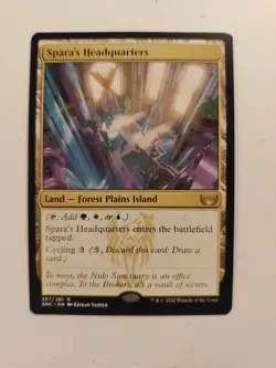 Spara's Headquarters Streets of New Capenna Regular M/NM edh commander 257 / 281 - Image 1