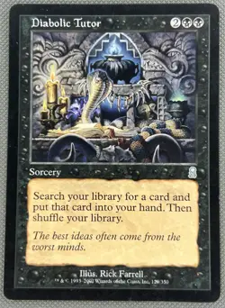 Diabolic Tutor Odyssey NM MTG Magic the gathering - Image 1