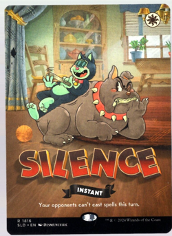 Silence 1816 Borderless Non Foil Twisted Toons Secret Lair MTG Near Mint - Image 1