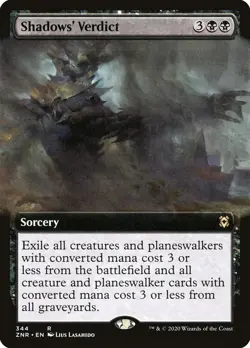 Shadows' Verdict - Zendikar Rising (ZNR) MTG Rare English - Image 1