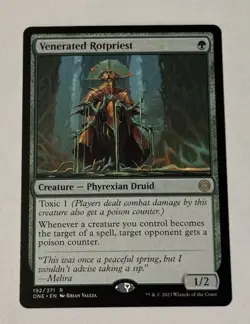 MTG Venerated Rotpriest - Phyrexia: All Will Be One LP - Image 1