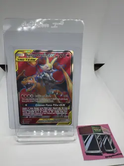 Pokemon Charizard & Braixen GX 212/236 Sun and Moon Cosmic Eclipse (Full Art) - Image 1