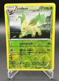 Pokemon Leafeon 6/108 - Dark Explorers - Rare Reverse Holo - 2012 - LP - Image 1