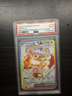 Pokemon TCG Eevee 174 Prismatic Evolutions Super Premium Collection Promo PSA 9 - Image 1
