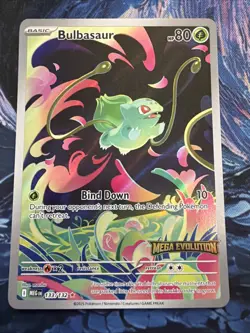 Pokemon TCG Bulbasaur Stamped Illustration Rare Me01 Near Mint - Image 1