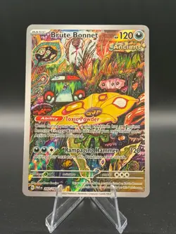 Pokemon Brute Bonnet Illustration Rare 207/182 PAR Paradox Rift NM A4 - Image 1