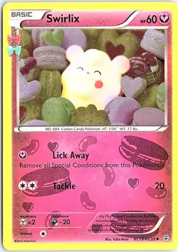 Swirlix Uncommon Generations: Radiant Collection RC19/RC32 LP Pokemon - Image 1