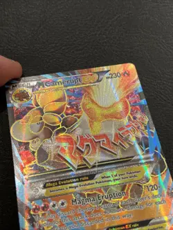 2017 Pokemon XY Alternate Art Black Star Promo M Camerupt EX #XY198A LP - Image 3