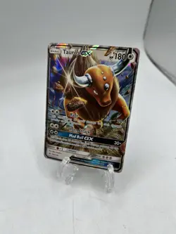 Tauros GX 100/149 Sun & Moon Ultra Rare Full Art Pokemon TCG Near Mint - Image 1