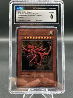 2003 Yu-Gi-Oh Slifer The Sky Dragon CGC 6 EX MT Eng. Game Boy Advance GBI-001 - Image 1