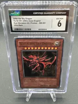 2003 Yu-Gi-Oh Slifer The Sky Dragon CGC 6 EX MT Eng. Game Boy Advance GBI-001 - Image 5