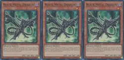 3x Black Metal Dragon | RA04-EN016 | SR | 1st Ed | NM | YuGiOh - Image 1