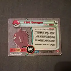Pokemon Card Gengar #94 Topps Series 2 Animated TV Series - Image 2