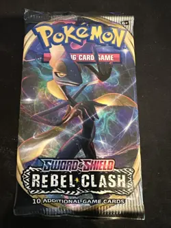 Pokemon SWSH Rebel Clash Booster Pack - 10 Cards / Pack - Random Art - SEALED - Image 1