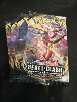 Pokemon SWSH Rebel Clash Booster Pack - 10 Cards / Pack - Random Art - SEALED - Image 5