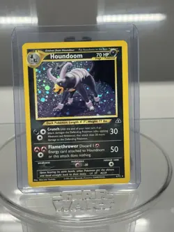 Pokemon TCG Neo Discovery Houndoom 4/75 Unlimited Holo Rare Card LP - Image 1