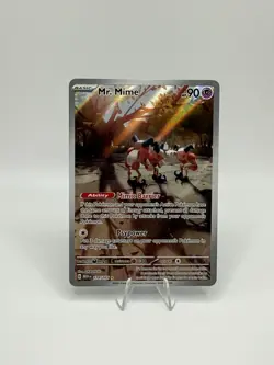 Pokemon TCG Mr. Mime Scarlet & Violet Holo Illustration Card 179/165 - Image 1