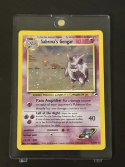 Pokemon TCG Gengar Gym Heroes Card 14/132 Sabrina's Gengar Holo Rare READ DESC - Image 1