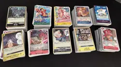 1,100 One Piece Cards Mix Bulk JAPANESE-all Sets Mixed (holos,Common,Uncommon,R) - Image 1