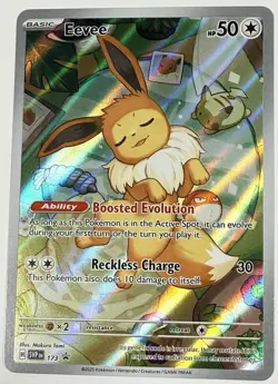 Pokemon Eevee TCG Scarlet & Violet Black Star Promo Card 173 - Image 1