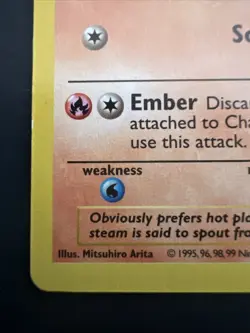 CHARMANDER Pokemon Card - 1st Edition - Base Set - Shadowless - 46/102 LP/MP - Image 5