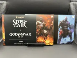 MTG: Secret Lair - God Of War Greek/Norse FOIL Set + Bonus Sol Ring Card IN HAND - Image 1