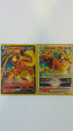 Charizard V + VSTAR 2 Card Bundle - Holo Rare Pokemon TCG - Brilliant Stars / SV - Image 1