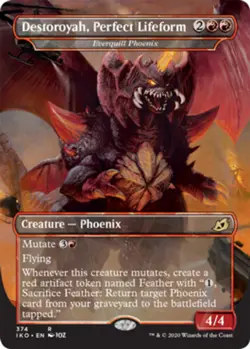 Slightly Played, English - 1 x MTG Everquill Phoenix - Foil - Destoroyah, Perfec - Image 1