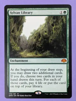 MTG Magic: Dominaria Remastered: Sylvan Library #179/261 Mythic - NM - Image 1