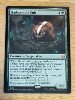 Badgermole Cub - MTG Avatar: The Last Airbender - NM - Image 1