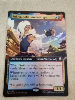 Sokka, Bold Boomeranger - #383 Foil (Extended Art) Avatar: Last Airbender - Mtg - Image 1