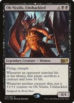 Ob Nixilis, Unshackled - Promo Magic 2015 NM MTG - Image 1