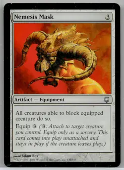 Nemesis Mask #134 Darksteel Lightly played W/Tracking - Image 1