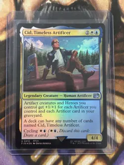 FOIL Cid, Timeless Artificer (0412) MTG Final Fantasy English - Pack Fresh NM ?? - Image 3