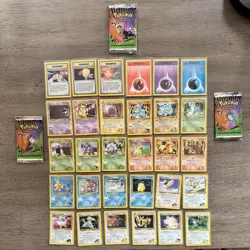 2000 Pokemon Unlimited Gym Heroes Card Lot (30) Non-Holos + Bonus Pack Art (3)🔥 - Image 1