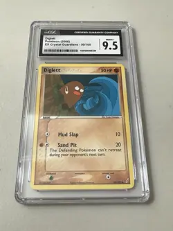 Diglett 50/100 Pokemon EX Crystal Guardians CGC 9.5 - Image 1