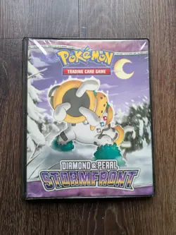 POKEMON Diamond And Pearl Storm Front Vintage Binder 4 Pocket Used Excellent Con - Image 1