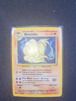 Pokemon TCG Ninetales Base Set 12/102 Holo Unlimited Holo Rare - Image 3