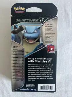NEW! 2021 Pokemon V Battle Blastoise - Blastoise V Factory Sealed Theme Deck - Image 2