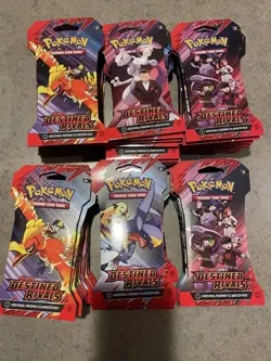 Pokemon Destined Rivals 60 Sleeved Booster Packs ⚡⚡⚡ - Image 1