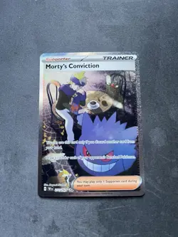 Morty’s Conviction 211/162 Pokemon Scarlet and Violet Temporal Forces NM - Image 3